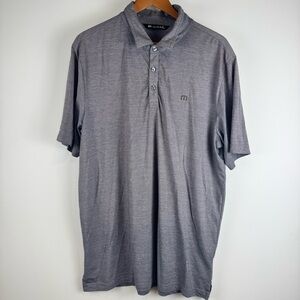 Travis Mathew Men's Gray Polo Shirt ~ XL